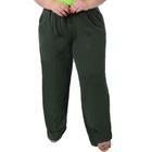 Calça Pantalona Recorte com Bolso Moda Feminina Viscolycra Plus Size