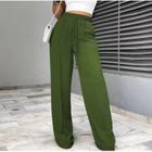 calça pantalona soltinha com elastico na cintura com bolsos kit com 3 unidadades