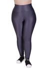 Calça Plus Size de Academia Moda Fitness Feminina Legging 3D Cintura Alta Laura