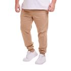 Calça Plus Size Jogger Jeans Sarja Colorida Masculina Punho