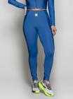 Calca Run More Legging com Bolso - feminino - azul