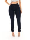 Calça Skinny Feminina Jeans Lavagem Escura amaciada Cintura média/alta com lycra/elastano tendencia moda