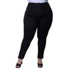 Calça Skinny Plus Size Feminina Cintura Alta Jeans Com Lycra