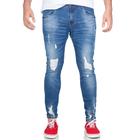 Calça Skinny Zune Jeans Masculina Destroyed Com Elastano