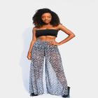 Calça transparente zebra