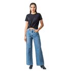 Calça Wide Leg Disparate Feminina Jeans Conforto Estilo Leve