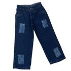 Calça Wide Leg Feminina Infantil Jeans Lançamento Blogueiras