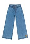 Calça Wide Leg Jeans Infantil Quimby