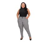 Calça Xadrez Plus Size Feminina G1 G2 G3 Coleção de Inverno