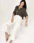 Calça Zinzane Pantacourt White Jeans 40 - OFF WHITE