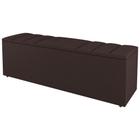 Calçadeira Baú Casal Grace 140cm Suede Marrom - Desk Design