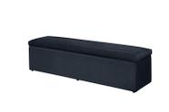 Calçadeira Baú Helena 193 cm Suede Azul Marinho - Renascer Decor