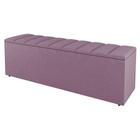 Calçadeira Baú King Size Cora 190cm Suede Rosé - Desk Design