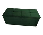 Calçadeira Baú Poliana King 195 Cm Suede Verde - MV Estofados Shop