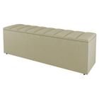 Calçadeira Baú Queen Size Cora 160cm Sintético Bege - Desk Design