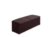 Calçadeira Baú Raissa 120 cm Suede Bordô Escuro