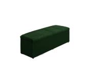 Calçadeira Baú Raissa 138 cm Suede Verde