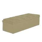 Calçadeira Casal Baú 140cm Toskana Suede Bege - DS Estofados - Estopar