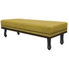 Calçadeira Casal Orlando P02 140 cm para cama Box Suede - Doce Sonho Móveis