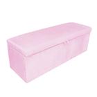 Calçadeira Clean 100 cm Suede Rosa Bebê D'Rossi