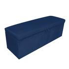 Calçadeira Clean 140 cm Suede Azul Marinho D'Rossi - DROSSI