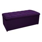 Calçadeira Copenhague 140 cm Casal Suede Roxo - ADJ Decor