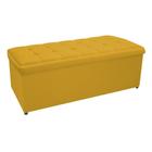 Calçadeira Copenhague 195 cm King Size Suede Amarelo - ADJ Decor