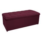 Calçadeira Copenhague 195 cm King Size Suede Bordô - ADJ Decor