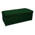 Calçadeira Copenhague 195 cm King Size Suede Verde - Doce Sonho Móveis