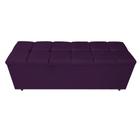 Calçadeira Estofada Manchester 160 cm Queen Size Suede Roxo - ADJ Decor