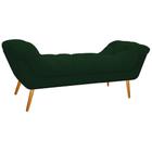 Calçadeira Estofada Veneza 195 cm King Size Suede Verde - ADJ Decor