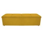 Calçadeira Munique 160 cm Queen Size Suede Amarelo AM Decor