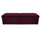 Calçadeira Munique 160 cm Queen Size Suede Bordô AM Decor