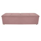 Calçadeira Munique 160 cm Queen Size Suede Rosê AM Decor