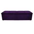 Calçadeira Munique 195 cm King Size Suede Roxo AM Decor