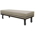 Calçadeira Queen Orlando P02 160 cm para cama Box Suede - ADJ Decor