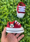 Calçados para bebês, Tênis starzinho vermelho com aplique da Minnie