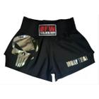 Calção Short Muay Thai em Poliéster - Caveira Classic - BFW