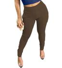 Calças Femininas Moletinho Jogger Com Lycra P M G Gg