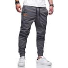 Calças Jogger Jeans Camuflada Masculina Com Punho Elástico