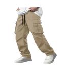 Calças Masculinas Retas Soltas - Estilo Casual para Trabalho (Europeu e Americano) - Com Bolsos