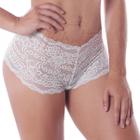 Calcinha Caleçon Cueca Boxer Feminina Short, Renda Kit C/ 2