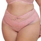 Calcinha Plus Size Alta Faixa em Renda Santa Passion