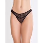 Calcinha tanga fio sexy de renda tule transparente sensual