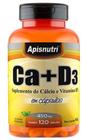 Calcio + Vitamina D3 450mg 120 Caps Apisnutri