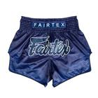 Calções de boxe de muay thai Fairtex Slim Cut Blue Ocean Small