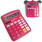 Calculadora 12 Digitos 837C Rosa-Pink Mesa Colorida Visor Grande