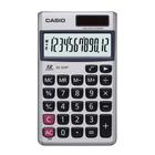 Calculadora Casio de bolso c/ visor 12 díg e acabamento aço escovado SX-320P