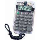 Calculadora de bolso 8 dig. pc033 transparente procalc