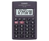 Calculadora de Bolso CASIO HL-4A Preta 8 Dígitos Pequena Visor Grande Original